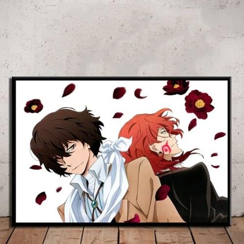 Home Decoration Canvas Painting Bungou Stray Dogs Pictures Wall Artwork Prints Anime Nordic Style Modular Poster For Living Room