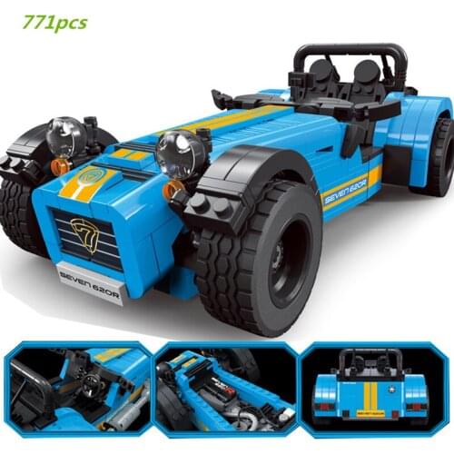 Ideas Technic Car Caterham Seven 620R Supercar Building Blocks Kit Bricks Classic Vehicle Model Kids Toys For Children Gifts