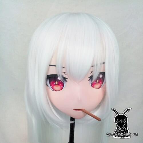 KM5163)Quality Handmade Female/Girl Resin 3/4 Head Japanese Cartoon Character Cosplay Kigurumi Mask Crossdresser