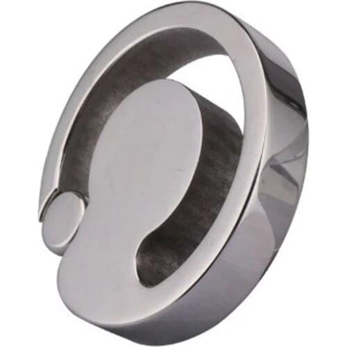 Tongue Shape Penis Rings Clamp Lock Scrotum Time Delay Sex Toys For Men Masturbators Metal Cockring Bdsm Scrotum Cock Erection