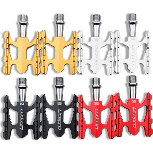 Litepro Bike Pedals Aluminum Alloy Ultralight Bearing Pedal K3 for Brompton Folding Bike Mountain Bike