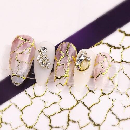 Mtssii 1PC 3D Nail Stickers Marble Geometric Adhesive Decals 3D Lines Wave Tape for Nail Art Decor Foils DIY Accessory