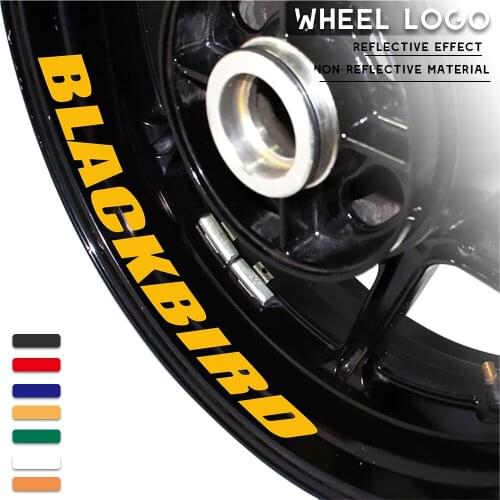 Motorcycle wheel stickers decorative decals reflective waterproof trend frame decals for SUZUKI BLACKBIRD