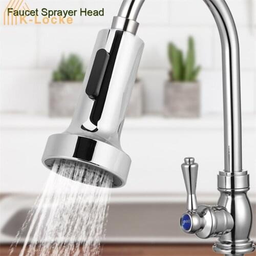 Kitchen Pull-out Faucet Sprayer Head Two-function Hand-held Sprinkler Bathroom Shower Water Tap Spray Head Replacement Accessory