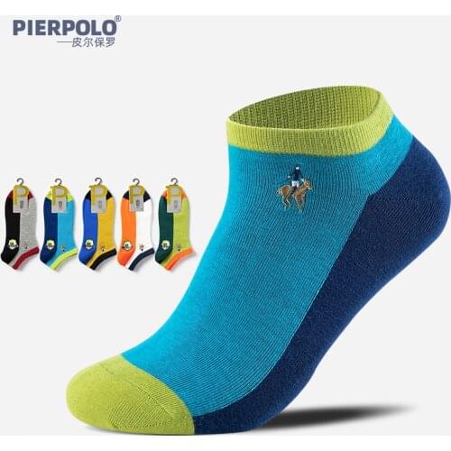 2021 Hot Sale New Fashion Business Mens Casual Cotton Socks Breathable Low Tube Gift Male Socks Mix Color 5 Pairs/Lot