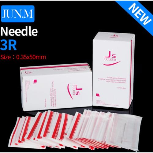 Wholesale 500Pcs Disposable Sterilized Tattoo Needles 3R For Eyebrow Tattoo Microblading Pen Machine Makeup Accessories