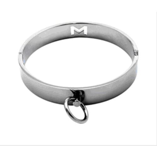 Stainless Steel Slave Collar,Sex Restraint Bondage Collar with Lock Joints/sex adult collars,Sex Toys For Couples Metal Collar