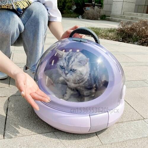 Multifunctional Portable Cat Bag Portable Space Capsule Pet Bag Car Dog Cage Detachable Cat Nest Cat Litter Basin