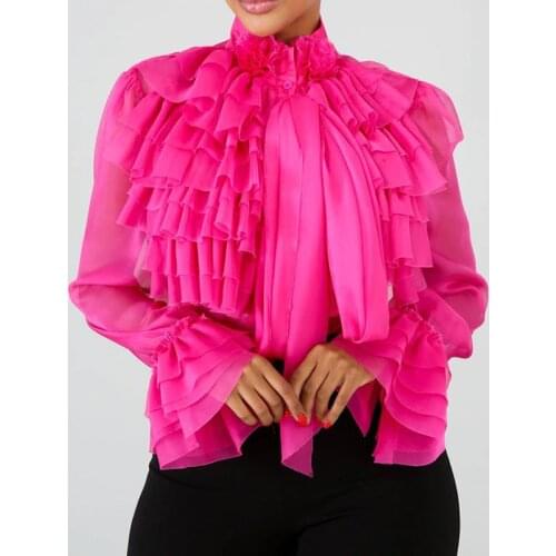 Sisjuly Pink Blouses