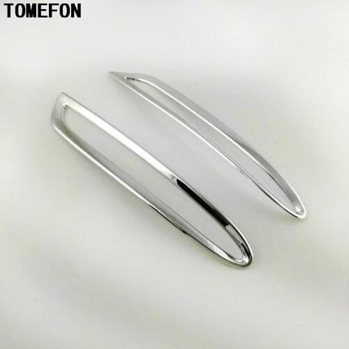 TOMEFON For Mercedes Benz E-Class E CLASS W213 Sedan Sport 2016 2017 ABS Chrome Rear Fog Light Lamp Molding Cover Trim 2Pcs