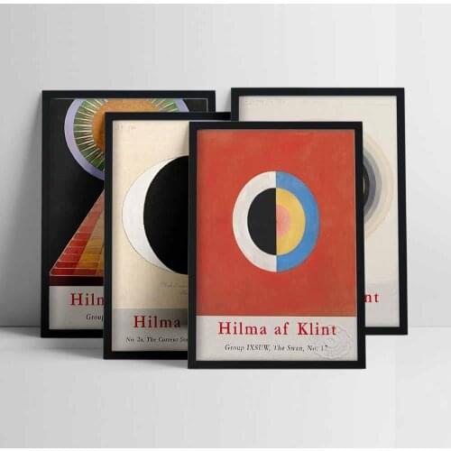 Hilma Af Klint Exhibition Poster, No 1 Altarpiece, Abstract Art, Vintage Print, Klimt, Gift Idea, Modern art, Wall Art Decor