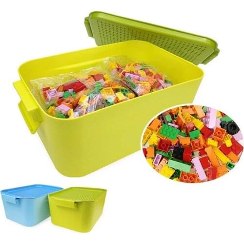 Juguetes Storage Box DIY Building Blocks City Compatible Boy Girl Toy Gift For Children Accessories Blocks Storage Box