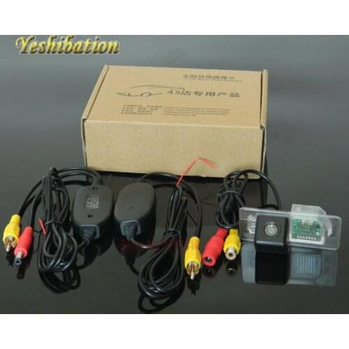 Yeshibation Wireless Camera RCA/AUX Video Transmitter and Receiver Kit For BMW X3 2011 2012 2013 License Plate Light DIY