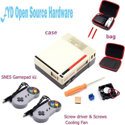 1set Mini NES CASE package for Raspberry Pi 3 2 B+ NES Classic Mini for RetroPie Raspberry Pi 3/2/B