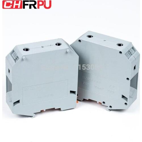 1PCS UIK-95N Universal DIN Rail Mounted Terminal Blocks Screw Type Connector Electrical Crimp Terminator