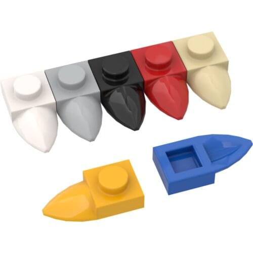 10 PCS Compatible Assembles Particles 49668 1x1 Sharp Corner Board For Building Blocks Parts DIY Logo Educational Parts Toy