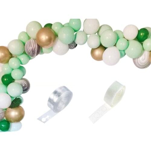 112Pcs Vintage Green White Gold Latex Balloon Garland Arch Kit for Kids Jungle Birthday Party Baby Wedding Decorations