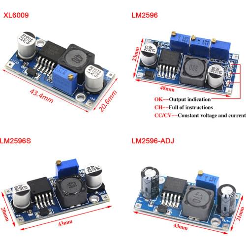 LM2596s DC-DC step-down power supply module 3A adjustable step-down module LM2596 voltage regulator 24V 12V 5V 3V