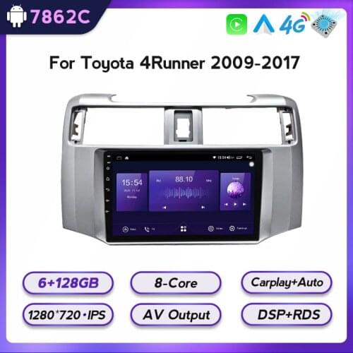 Android IPS DSP RDS Car Multimedia Stereo Radio Audio DVD GPS Navigation Sat Head Unit For Toyota 4Runner 4 Runner 2009 - 2017