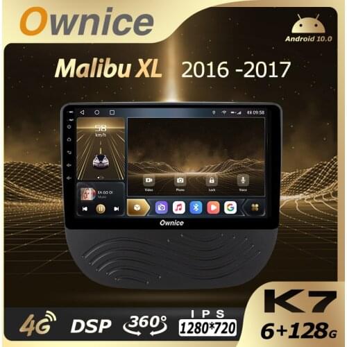 6G+128G Ownice Android 10.0 Car Multimedia Radio for Chevrolet 2016-2017 Malibu XL 2 Din GPS Navi Audio 4G LTE 360 Quick Charge