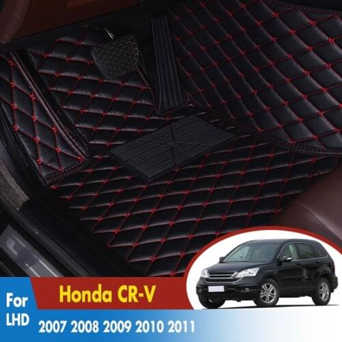 Car Floor Mats For Honda CR-V CRV 2007 2008 2009 2010 2011 Car Interior Accessories Custom Rug Foot Car Carpets Car styling