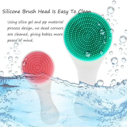 Creative Soft Silicone Baby Brush Cleaning Brush With Mirror and Combs Massage Bath bath Accessories Brushes for Bath Baby Combs