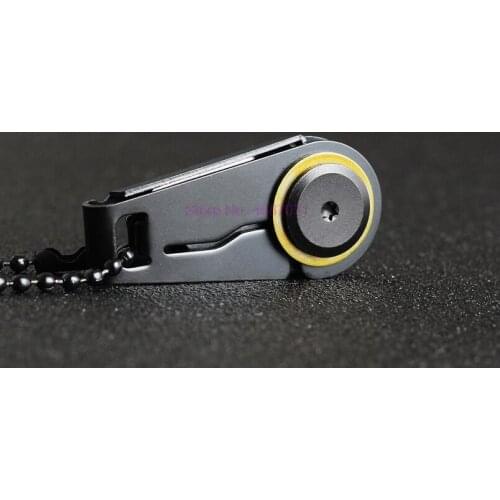 By DHL 100pcs WorthWhile Creative Mini Zipper Knife Portable Outdoor Survival Emergency Tool Foldable Stainless Steel Key Ring