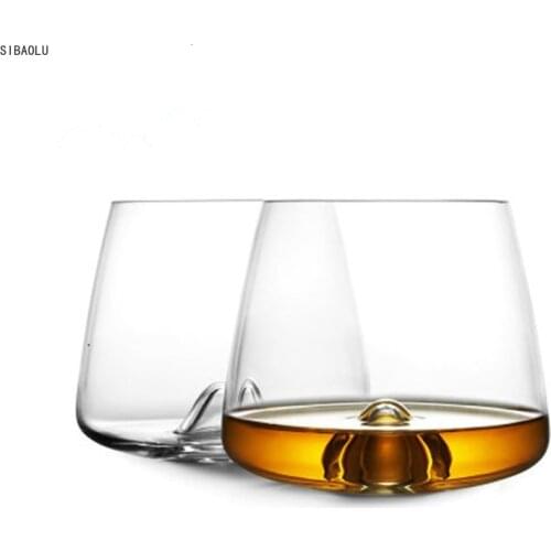 Designer Whiseddy Swirl Whisky Rock Glass Verre Whiskey Tumbler XO Chivas Cognac Brandy Snifter Red Wine Drinking Glasses Cup