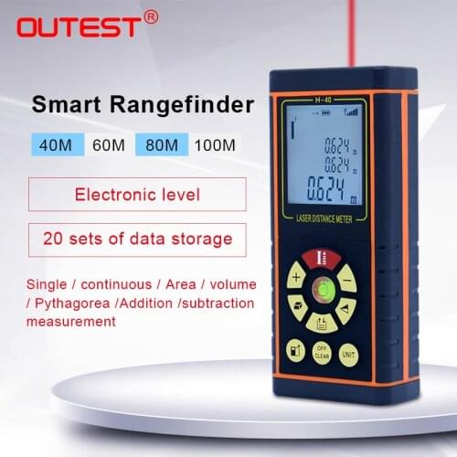 OUTEST Electronic level /Traditional Type Digital Laser Distance Meter laser rangefinders 40M 60M 80M 100M Area / Volume /ect