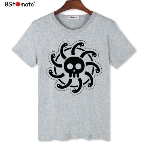 BGtomato danger tshirt fashion skull shirt men summer streetwear brand camiseta masculina casual tshirt men hip hop t shirt