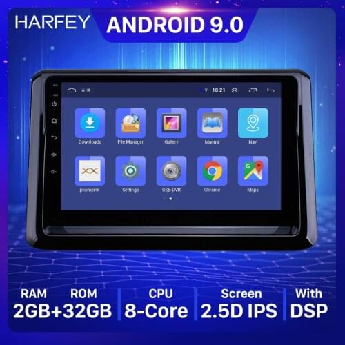 Harfey Android 9.0 Car Multimedia player 9 inch for 2014 Toyota Noah with WIFI HD Touchscreen GPS radio support DVR Carplay DAB