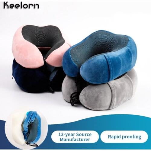 Keelorn 28*25cm Memory Foam Orthopedics Neck Massage Pillows Cervical Vertebra Head Support Pad Auto Headrest Cushion
