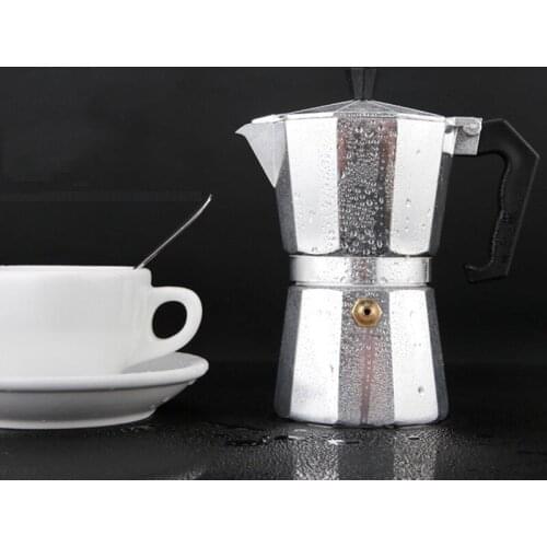 Coffee Maker Aluminum Mocha Espresso Percolator Pot Coffee Maker Moka Pot 1cup/2cup/3cup/6cup/9cup/12cup Stovetop Coffee Maker