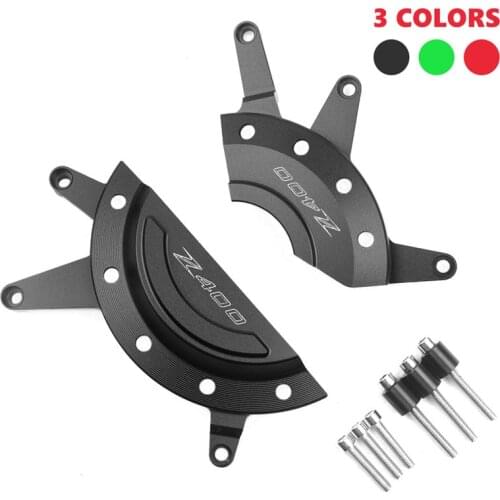 Hot 1 Pair Motorcycle CNC Aluminum Engine Cover Protection Guard Decoration for Kawasaki Z400 2017 2018 2019 2020 Accessories