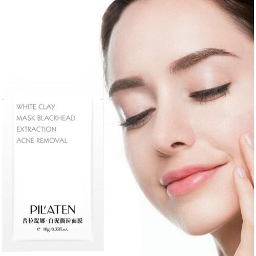 Platina White Clay Peeling Mask 10g To Remove Blackheads Care Moisturizing Whitening Mask Skin And And Acne, I8C3