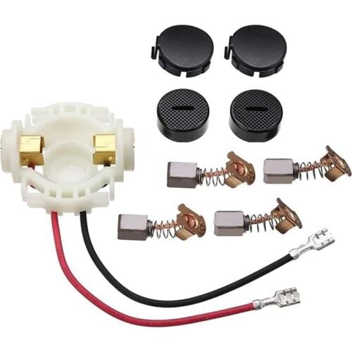 HLZS-Home Carbon Brush Holder Set for Makita 638921-2 CB430 BGA450 BGA452 DGA452 BGD800 Black White