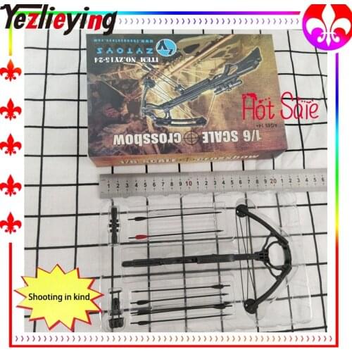 ZYTOYS 15-24 1/6 Scale accessories Crossbow /set 8PCS Arrows For Crossbows orDaryl Walking Dead Weapon Model Equipment