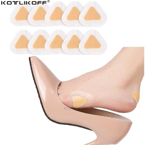 10 PCS Gel Shoes Stickers Soft Hydrocolloid Pads Relief Pain Blisters Bunions Corns Calluses Friction Pressure Spots Heel Pain