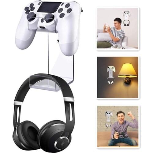 Wall Bracket for PS5 PS4 XSX Xbox One NSW Controller Headset Hanger Remote Control Shelf Gamepad Hook Holder Game Accessories