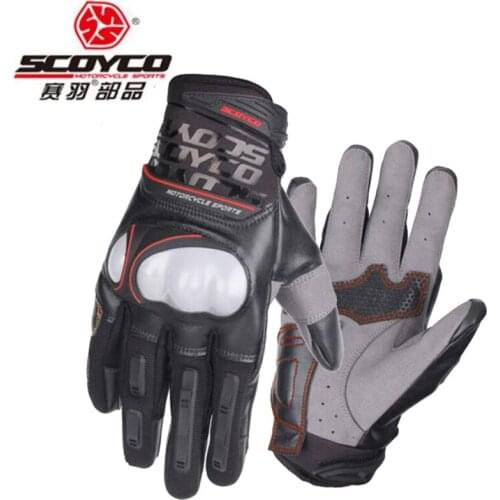 2018 Summer New Breathable SCOYCO Motorcycle Gloves MC49 Motorbike Ridding glove Wrestling prevention Reflective Shell Palm skid