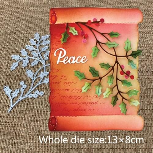 New Design Craft Metal Cutting Die cut die new Branch leaf fruit Scrapbooking Album DIY Paper Card Craft Embossing Die Cuts