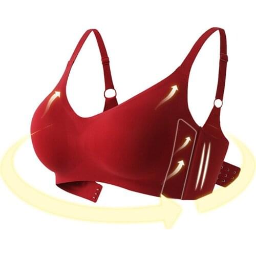 TJ-TianJun One Piece Traceless Bra Solid Color Smooth Surface With Breast Pads No Steel Ring Adjustable Shoulder Strap Breathble