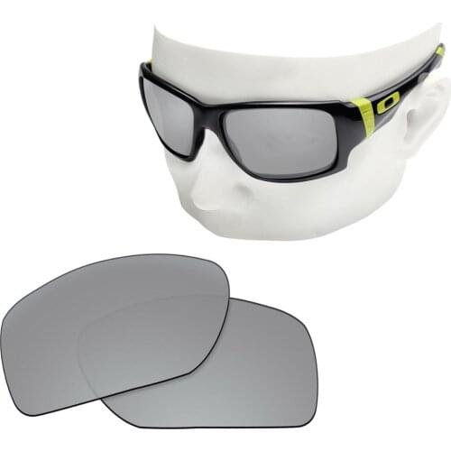 OOWLIT Polarized Replacement Lenses of Silver Mirror for-Oakley Big Taco OO9173 Sunglasses