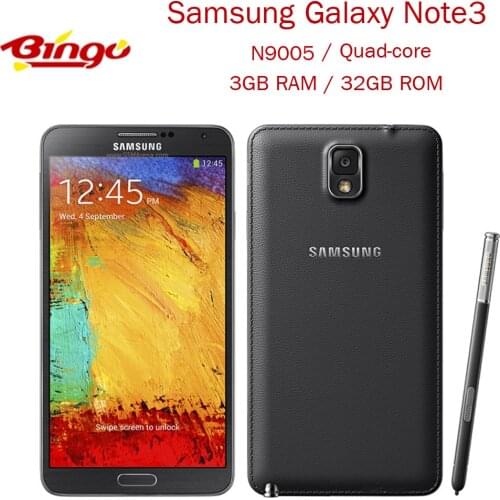 Samsung Galaxy Note 3 N9005 32GB ROM Unlocked Original Andriod Note3 Quad core Mobile Phone 5.7" 13MP WIFI GPS 3G&4G GSM