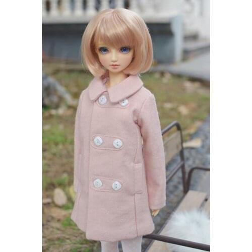 [wamami] Wool Double Breasted Coat With Detachable Collar 1/3 1/4 SD17 BJD Dolls
