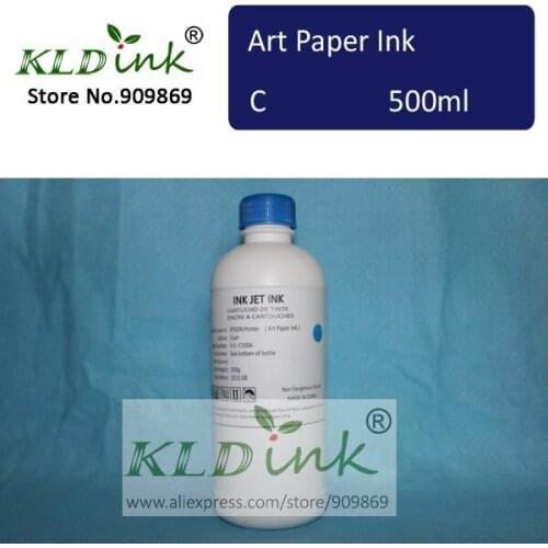 [ KLD Ink ] Compatible High quality CYAN art paper ink (1 pieceX 500ml )