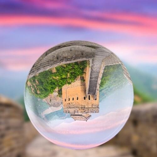 100/110mm Photography Glass Crystal Ball Sphere Photography Photo Shooting Props Lens Clear Round Artificial Ball Decor Gift