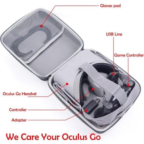 Waterproof Canvas Fabric Handbag For Xiaomi Storage Carry Bag Travel Case For Oculus Go Vr Glasses All-In-One Pouch Portable New