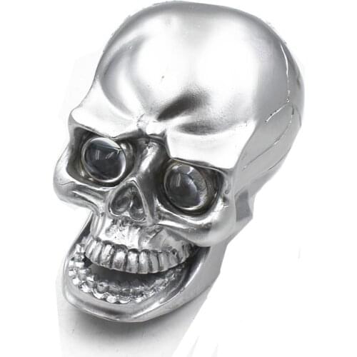 Motorcycle 12V LED Skull Head Light Headlight Lamp For Harley Honda Yamaha Suzuki Cruiser ChopperBobber Scooter Offroad Atv