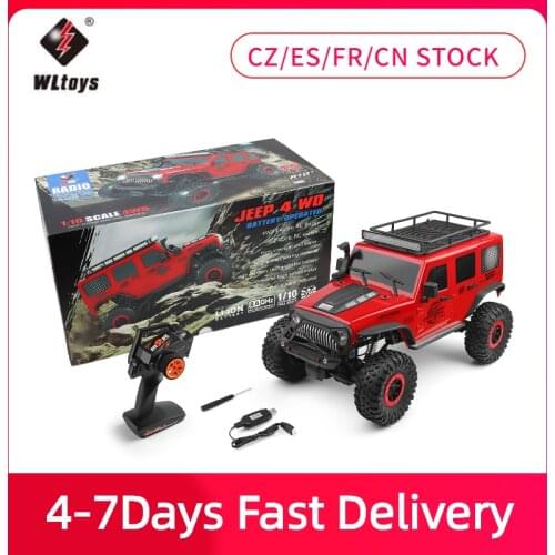 WLtoys 104311 1/10 RC Car 2.4G 4WD Car SUV 280 Brushed Motor 30mins Playing Time Remote Control Off-road Crawler Car RTR for kid